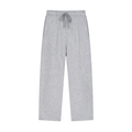 Flower Gray Straight-Leg Sweatpants