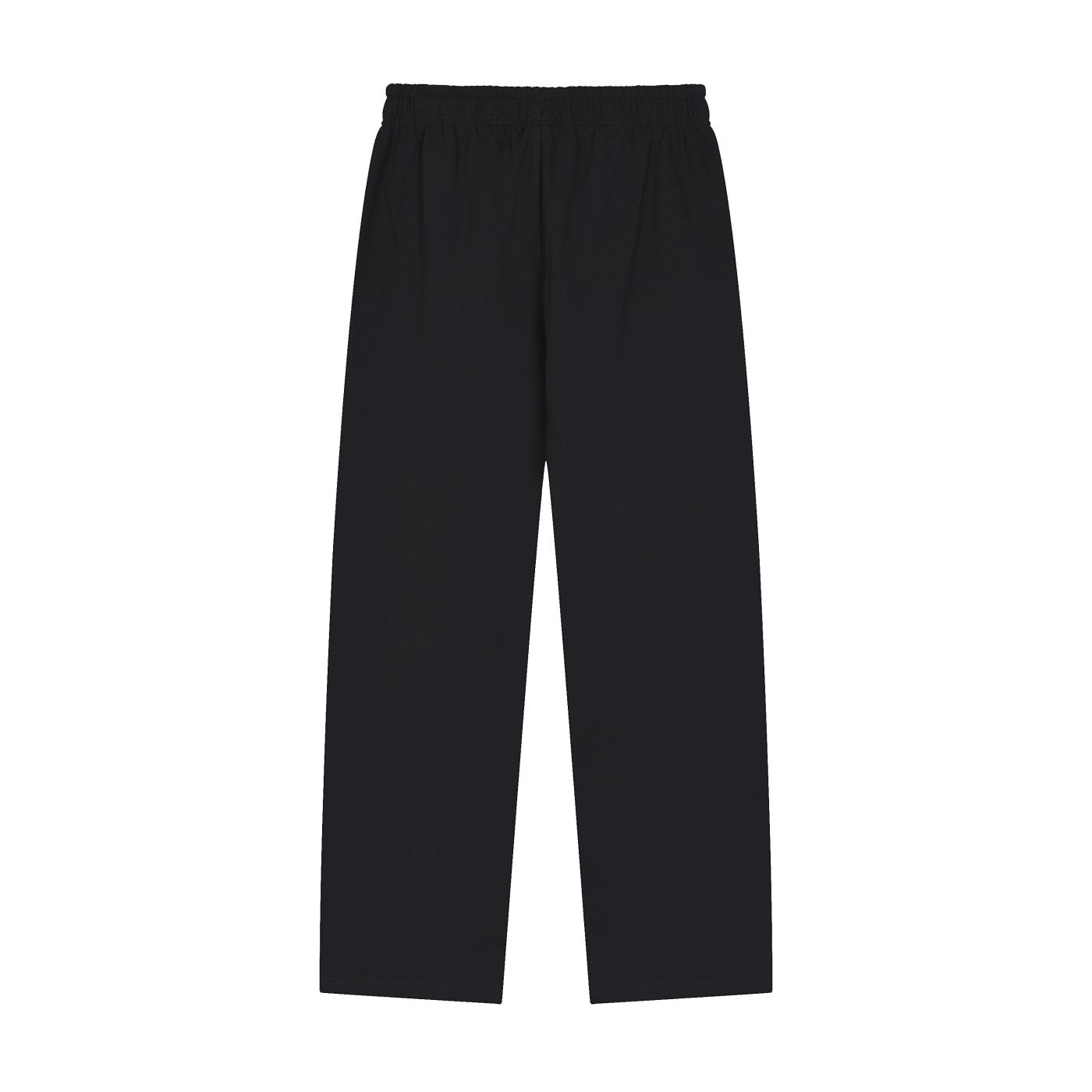 Black Straight-Leg Sweatpants