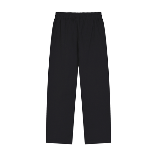 Black Straight-Leg Sweatpants