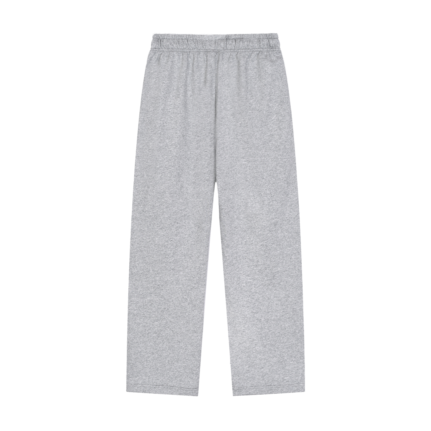 Flower Gray Straight-Leg Sweatpants