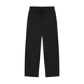 Black Straight-Leg Sweatpants