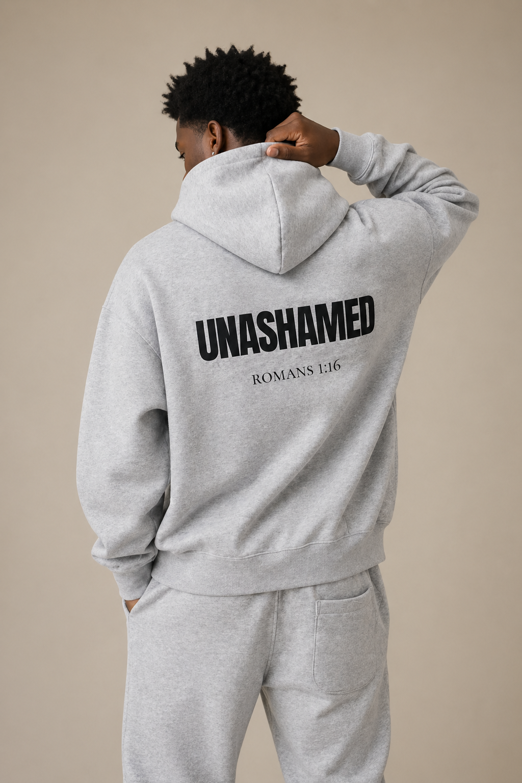 Flower Gray Unashamed Heavyweight Hoodie