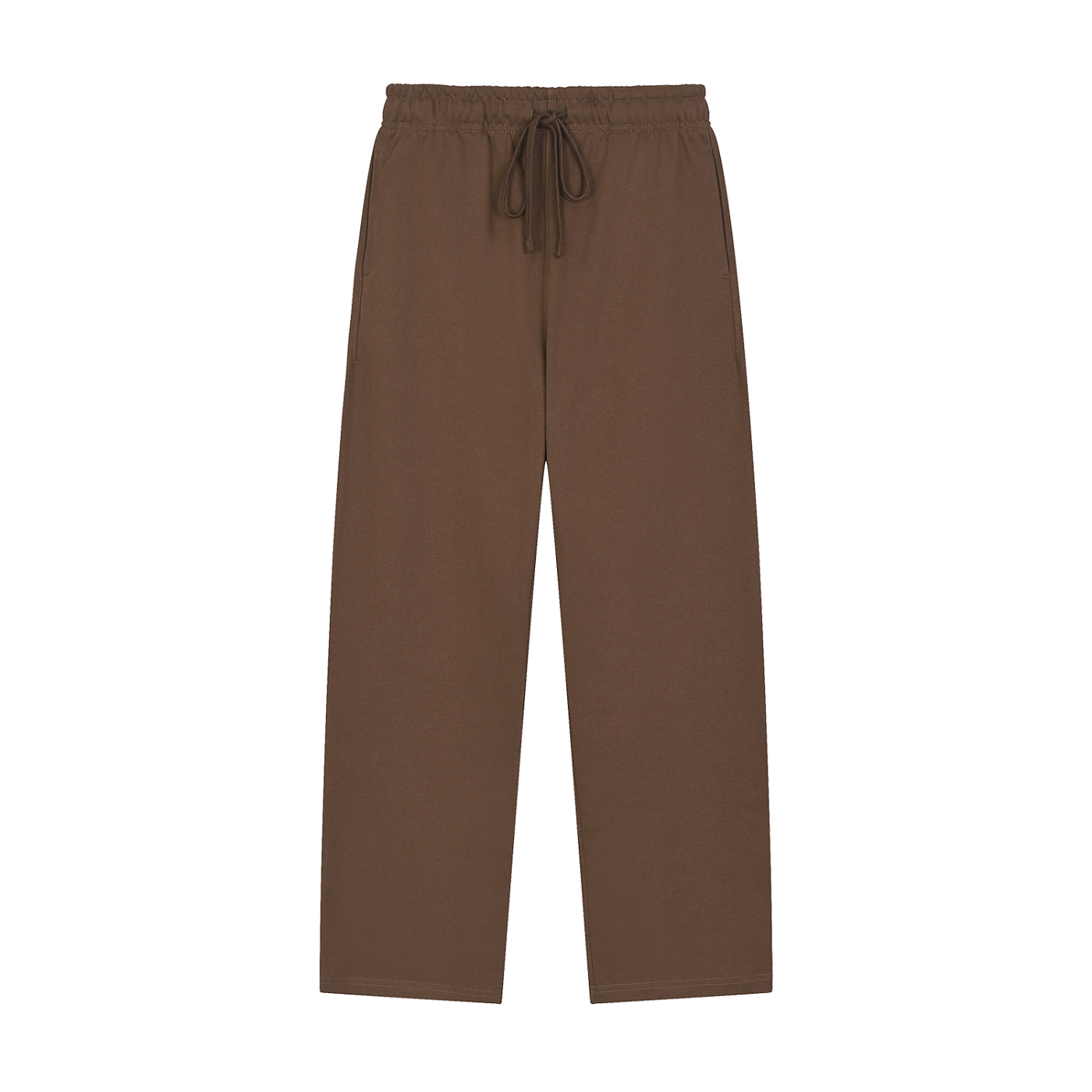 Coffee Straight-Leg Sweatpants