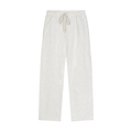 Oat Gray Straight-Leg Sweatpants